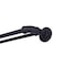 Sun Zero Sun Zero Bronn Industrial 3/4" Room Darkening Double Curtain Rod, 66-120", Matte Black SN47080E - alternate 1